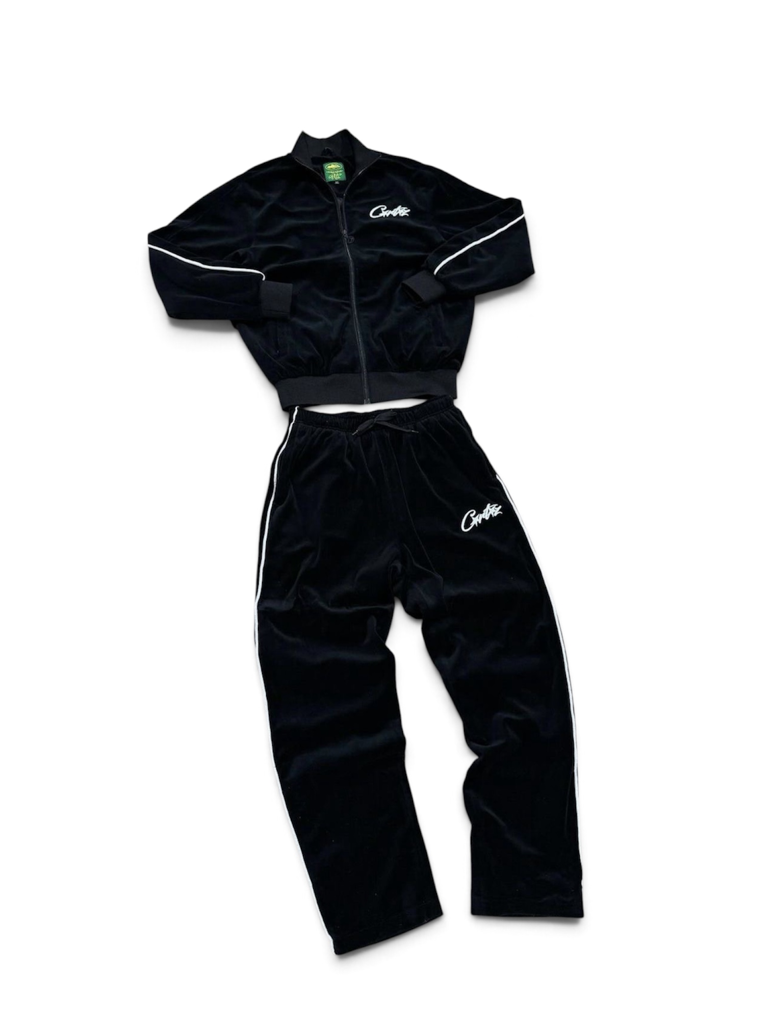 Corteiz velour tracksuit